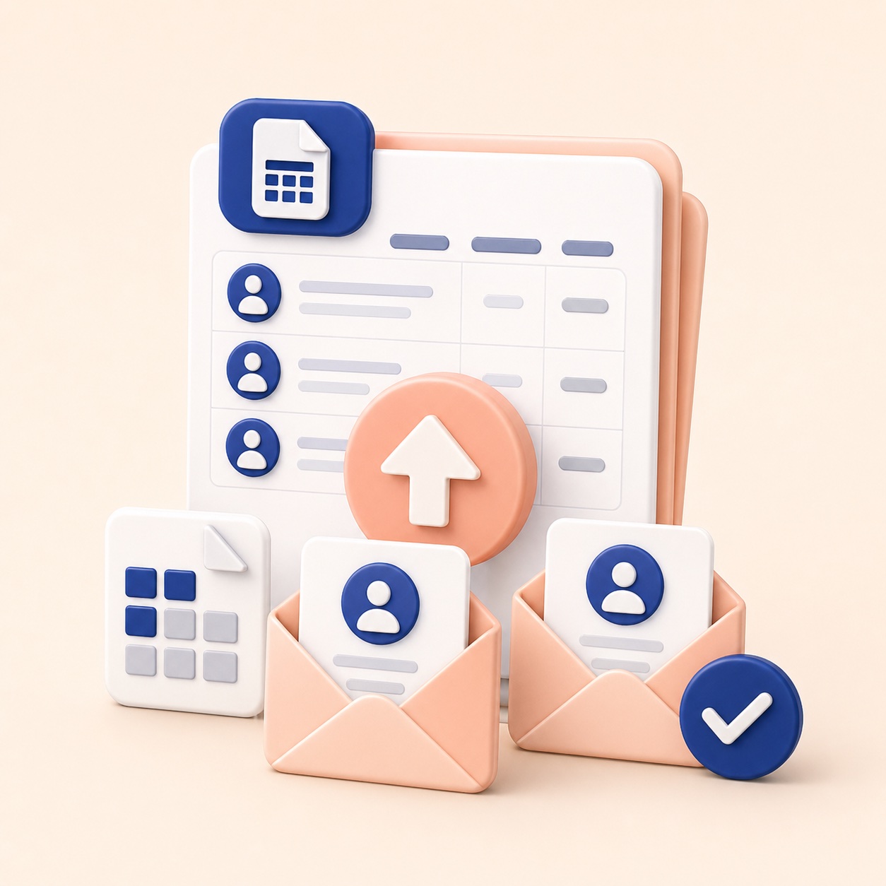 Employee invite import illustration